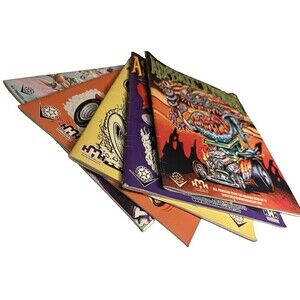 Big Daddy Roths Rat Fink Asphalt Fiends Coloring Books Lot of 5 Hot Rod Art